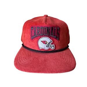 NWT NFL Arizona Cardinals New Era Burgundy Corduroy Golfer Snapback Green Under